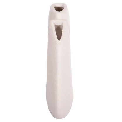 CERAMIC TABLE DECOR ARKEN HM4618.01 OFF WHITE WITH CRYSTALLIZATION 28x10x37Hcm.
