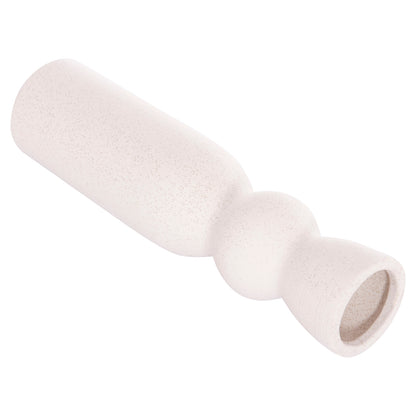 CERAMIC TABLE DECOR SCEPTER HM4614.01 OFF WHITE WITH CRYSTALLIZATION Φ8.5x35Hcm.