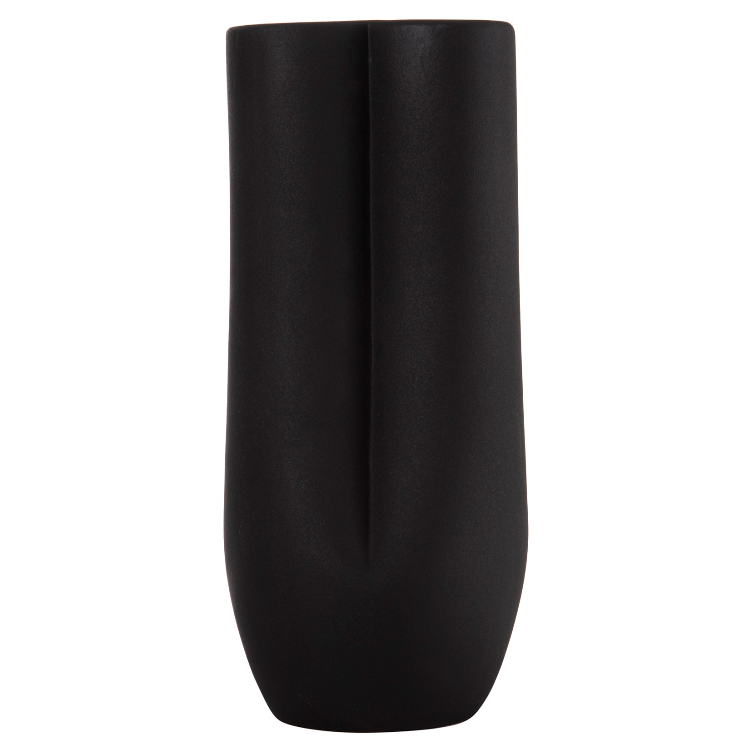 CERAMIC TABLE DECOR GLAZE HM4611.02 MATTE BLACK Φ14x34Hcm.