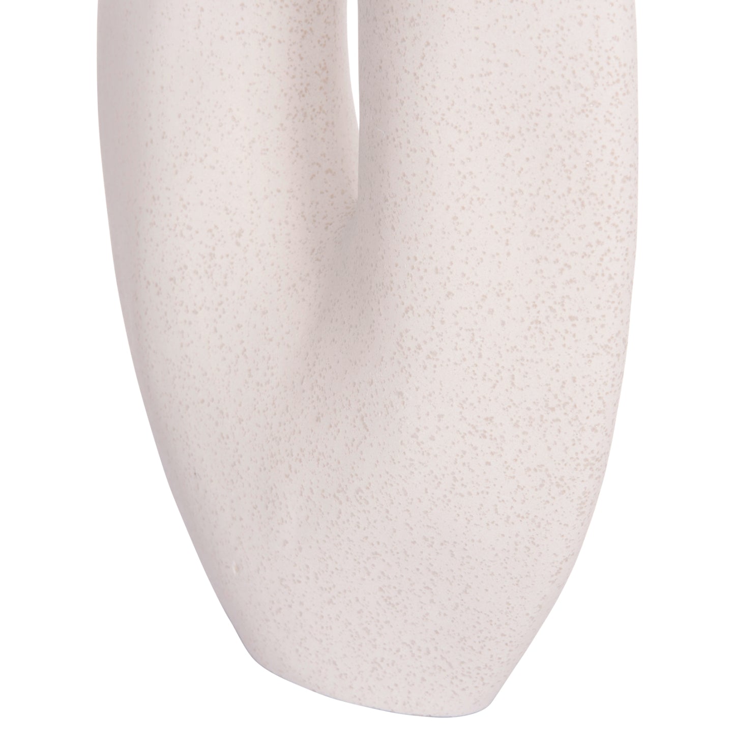 CERAMIC TABLE DECOR ARKEN HM4619.01 OFF WHITE WITH CRYSTALLIZATION 20.5x8x26Hcm.