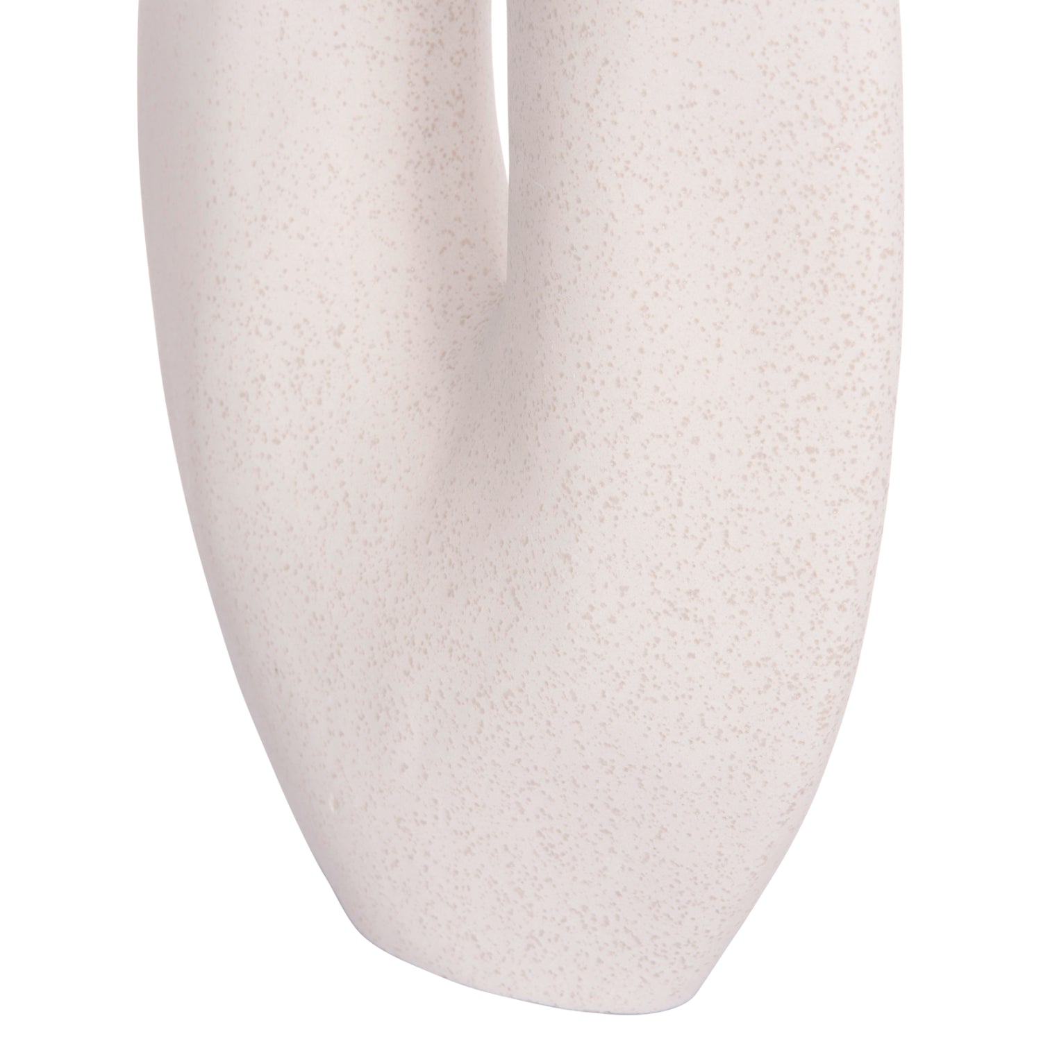 CERAMIC TABLE DECOR ARKEN HM4619.01 OFF WHITE WITH CRYSTALLIZATION 20.5x8x26Hcm.