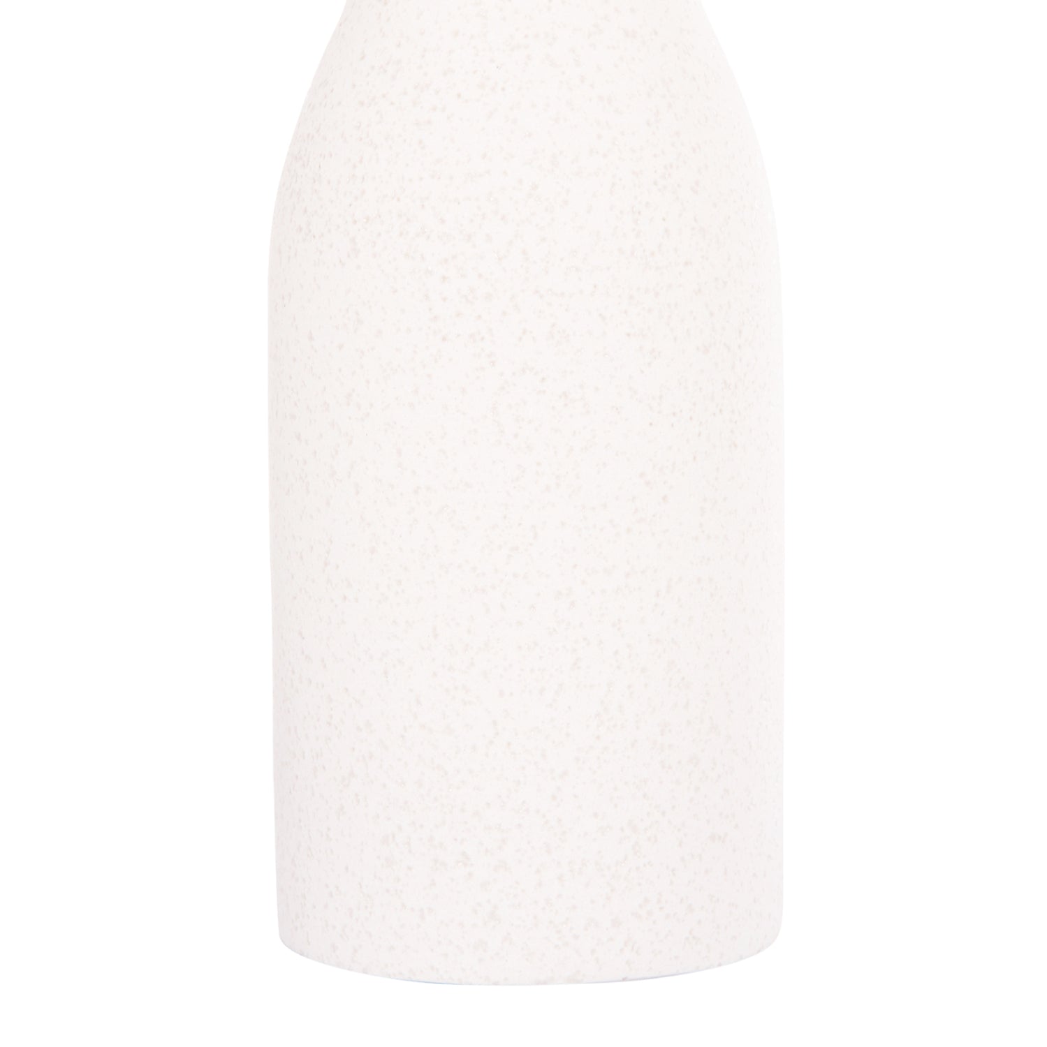 CERAMIC TABLE DECOR SCEPTER HM4615.01 OFF WHITE WITH CRYSTALLIZATION Φ7.5x30.5Hcm.