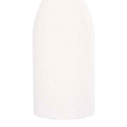 CERAMIC TABLE DECOR SCEPTER HM4615.01 OFF WHITE WITH CRYSTALLIZATION Φ7.5x30.5Hcm.
