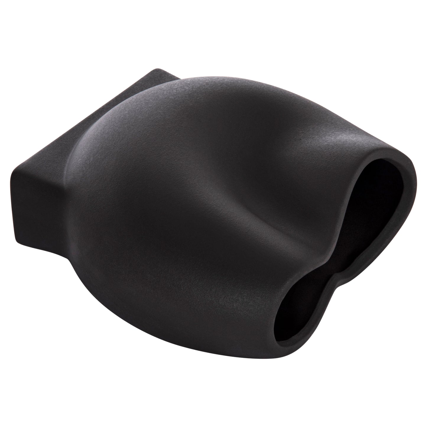 CERAMIC TABLE DECOR GLAZE HM4610.02 MATTE BLACK 26x14x25Hcm