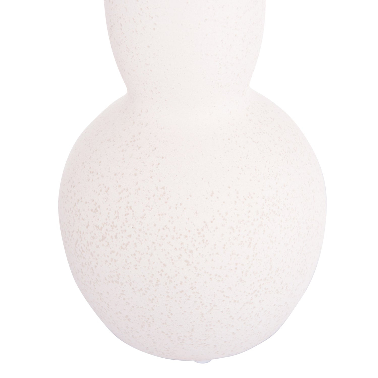 CERAMIC TABLE DECOR GALAD HM4616.01 OFF WHITE WITH CRYSTALLIZATION Φ11x26Hcm.