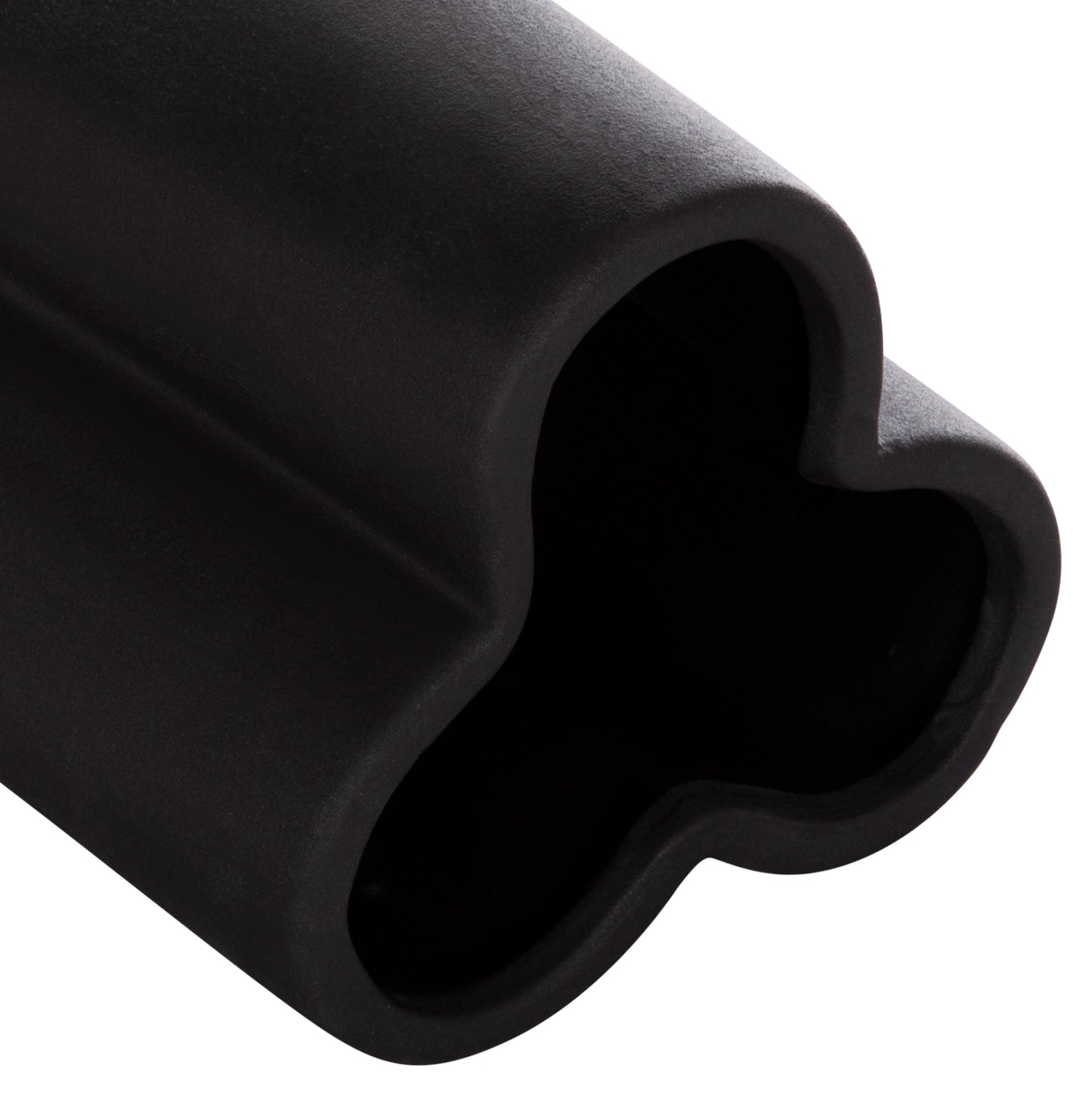 CERAMIC TABLE DECOR GLAZE HM4613.02 MATTE BLACK Φ16x22Hcm.