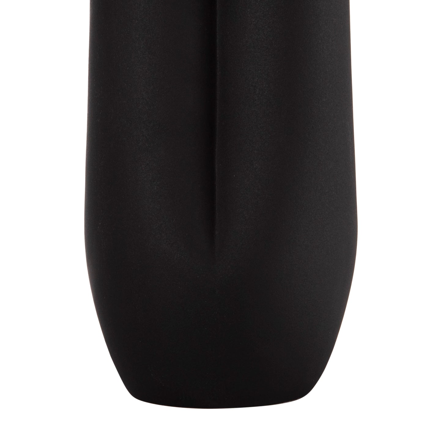 CERAMIC TABLE DECOR GLAZE HM4611.02 MATTE BLACK Φ14x34Hcm.