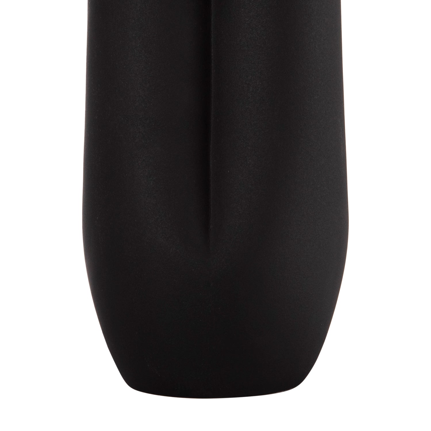 CERAMIC TABLE DECOR GLAZE HM4611.02 MATTE BLACK Φ14x34Hcm.