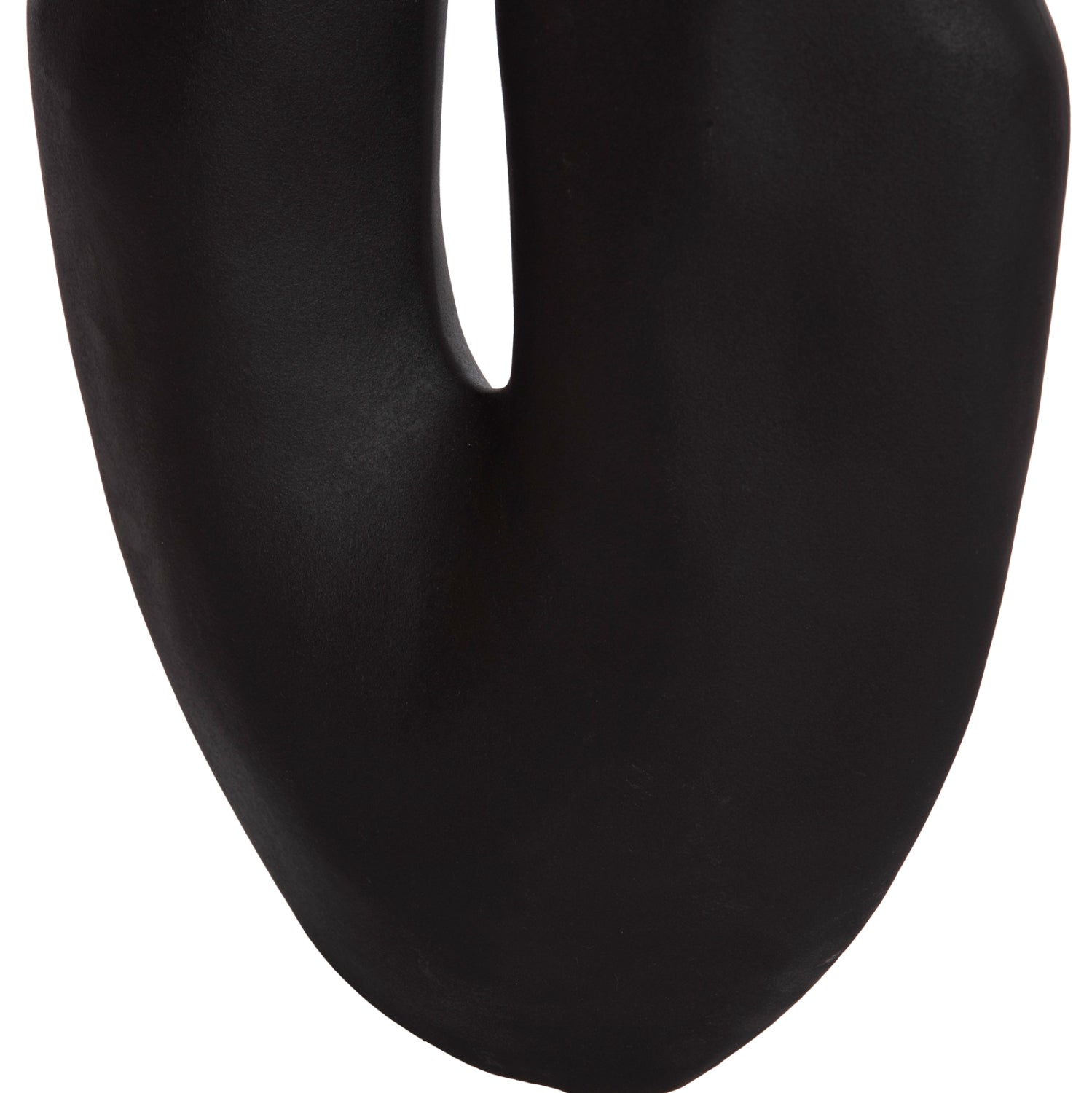 CERAMIC TABLE DECOR ARKEN HM4618.02 BLACK MATTE 29x8x37Hcm.