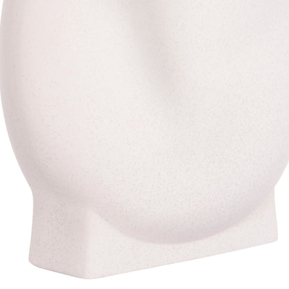 CERAMIC TABLE DECOR GLAZE HM4610.01 OFF WHITE WITH CRYSTALLISATION 26x14x25Hcm