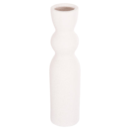 CERAMIC TABLE DECOR SCEPTER HM4614.01 OFF WHITE WITH CRYSTALLIZATION Φ8.5x35Hcm.