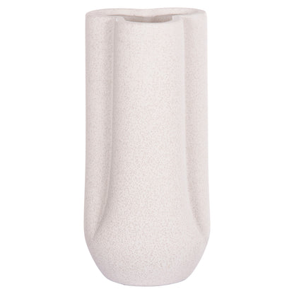 CERAMIC TABLE DECOR GLAZE HM4612.01 OFF WHITE WITH CRYSTALLIZATION Φ14x29Hcm.