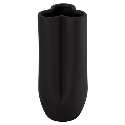 CERAMIC TABLE DECOR GLAZE HM4611.02 MATTE BLACK Φ14x34Hcm.