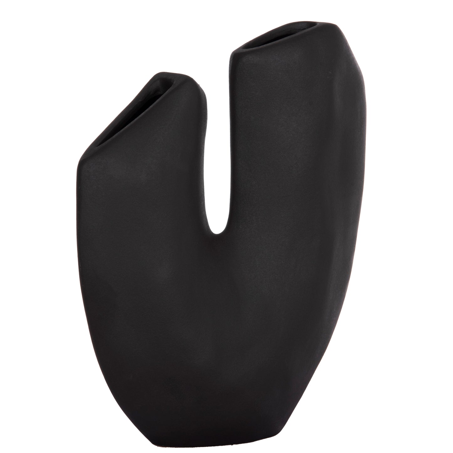 CERAMIC TABLE DECOR ARKEN HM4618.02 BLACK MATTE 29x8x37Hcm.
