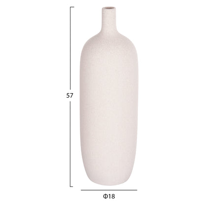 CERAMIC TABLE DECOR GALAD HM4623.01 OFF WHITE WITH CRYSTALLIZATION Φ18x57Hcm.