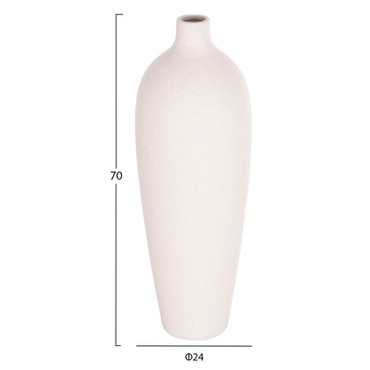 CERAMIC TABLE DECOR GALAD HM4624.01 OFF WHITE WITH CRYSTALLISATION Φ24x70Hcm.