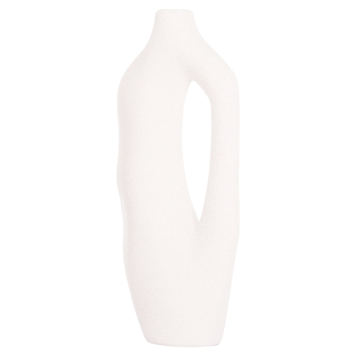 CERAMIC TABLE DECOR SERIES SEBOR HM4625 OFF WHITE WITH CRYSTALLISATION 20x9x46Hcm.