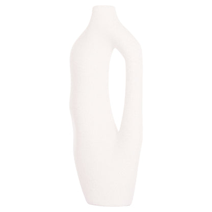 CERAMIC TABLE DECOR SERIES SEBOR HM4625 OFF WHITE WITH CRYSTALLISATION 20x9x46Hcm.