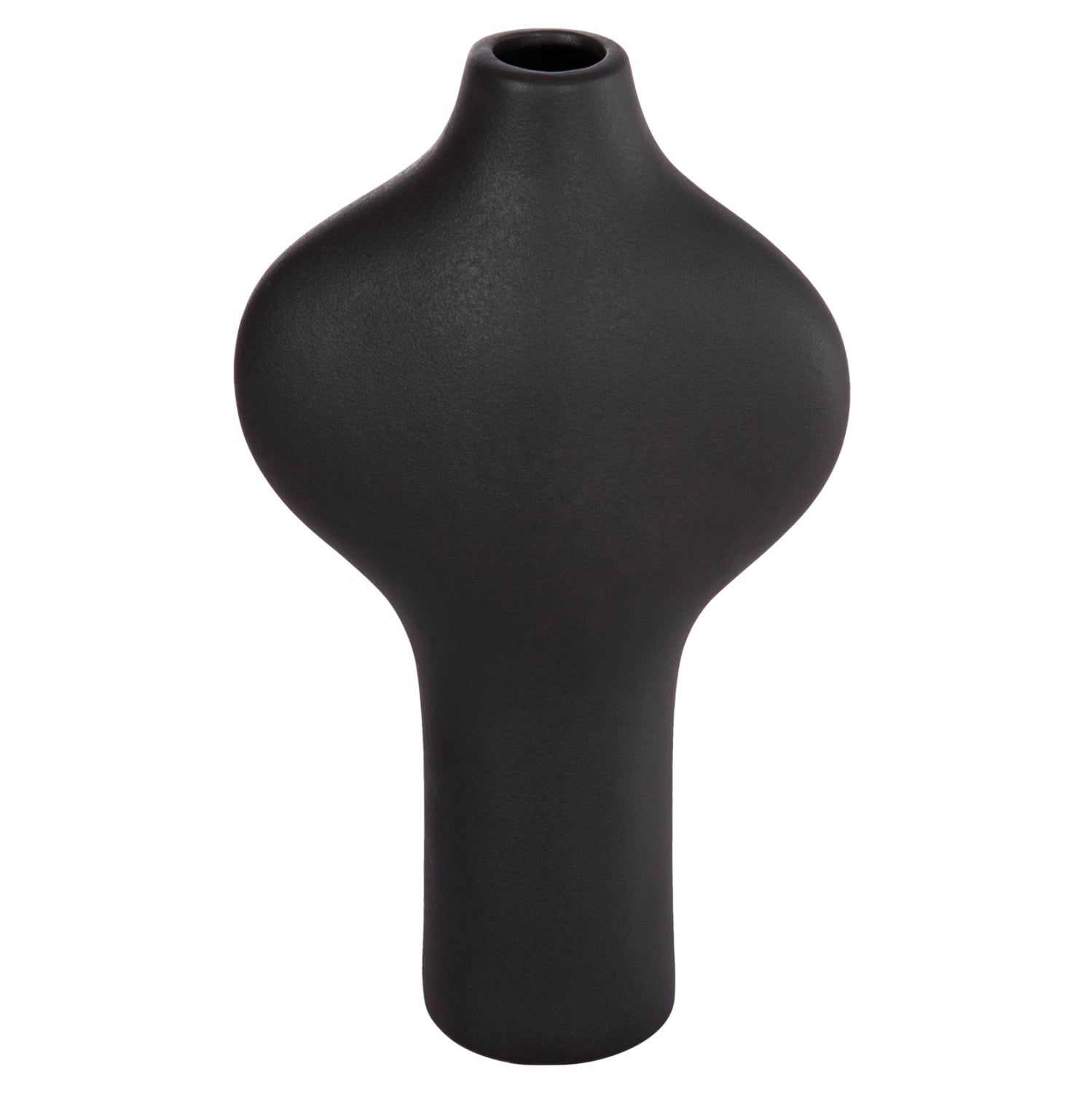CERAMIC TABLE DECOR SERIES ARKEN HM4621.02 MATTE BLACK 18x8x32Hcm.