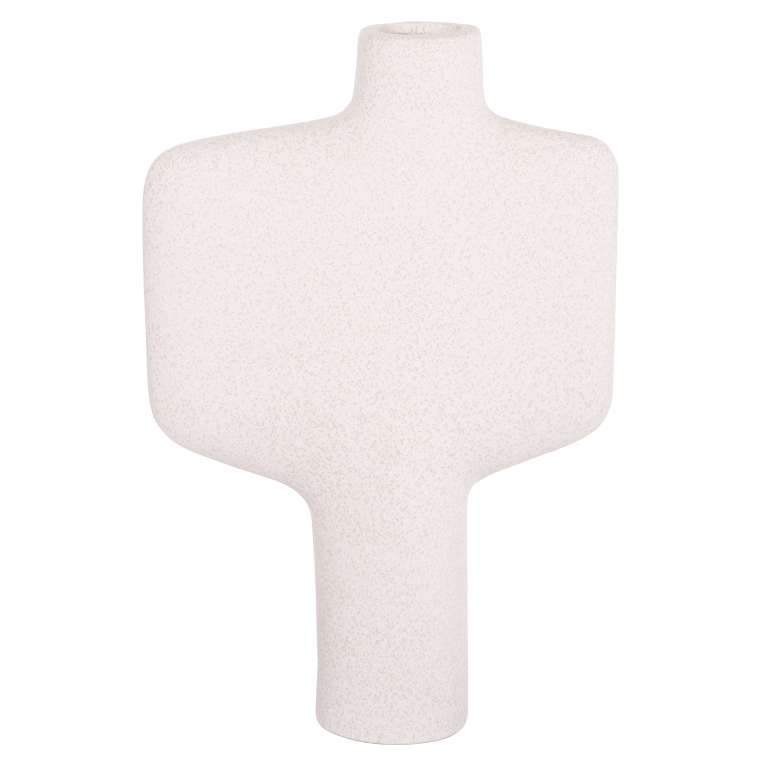 CERAMIC TABLE DECOR SERIES ARKEN HM4622.01 OFF WHITE WITH CRYSTALLISATION 22.5x7.5x34Hcm.