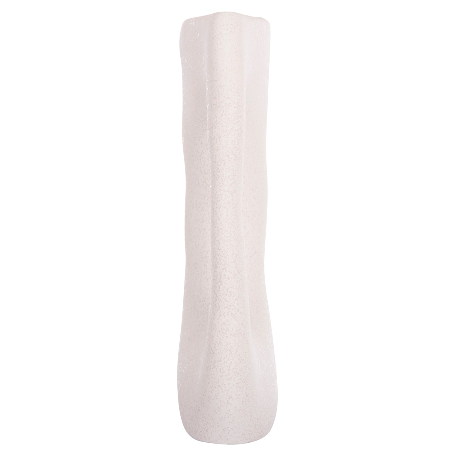CERAMIC TABLE DECOR SEBOR HM4626.01 OFF WHITE WITH CRYSTALLISATION 21x8x35.5Hcm.