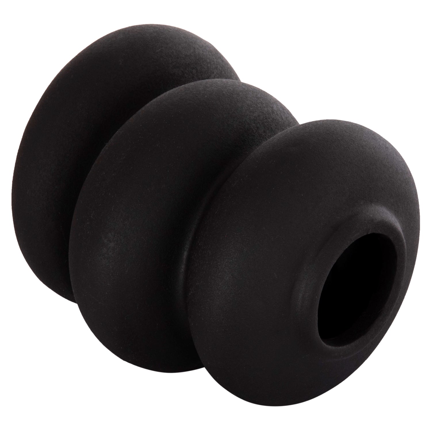 CERAMIC TABLE DECOR ROOK HM4628.02 MATTE BLACK Φ14x19Hcm.