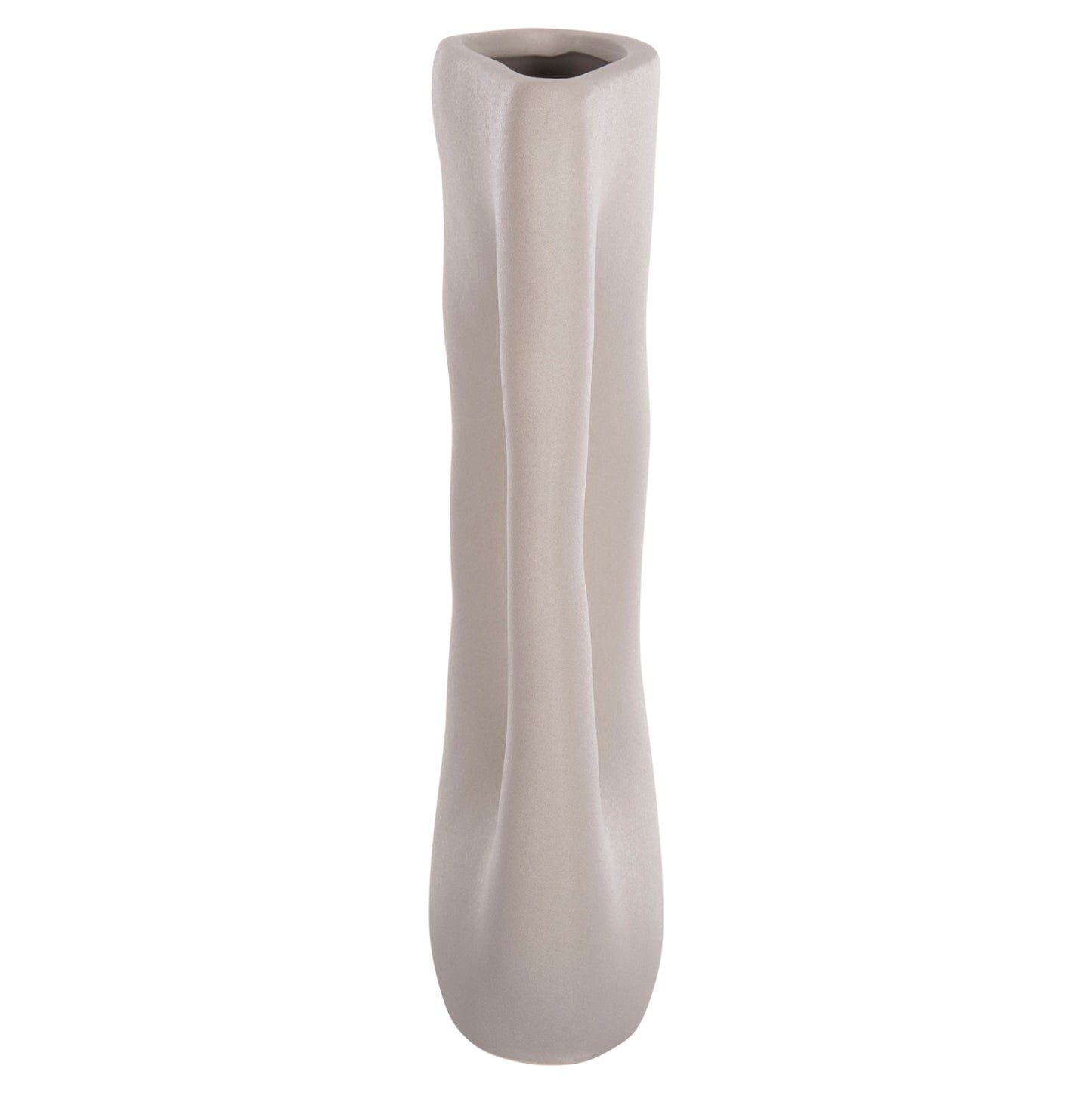 CERAMIC TABLE DECOR SEBOR HM4626.02 MATTE GREY 21x8x35.5Hcm.