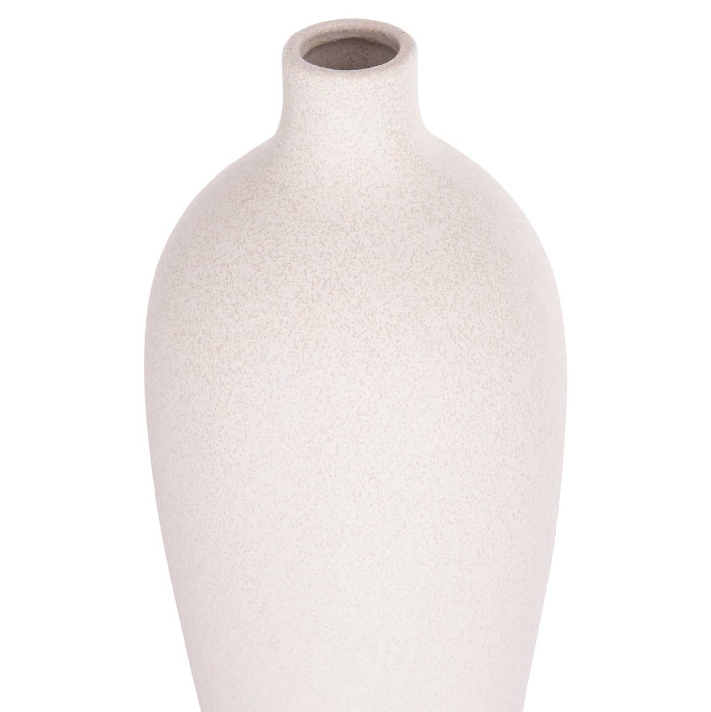 CERAMIC TABLE DECOR GALAD HM4624.01 OFF WHITE WITH CRYSTALLISATION Φ24x70Hcm.