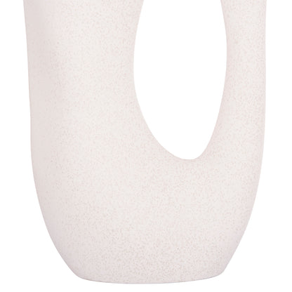 CERAMIC TABLE DECOR SEBOR HM4626.01 OFF WHITE WITH CRYSTALLISATION 21x8x35.5Hcm.