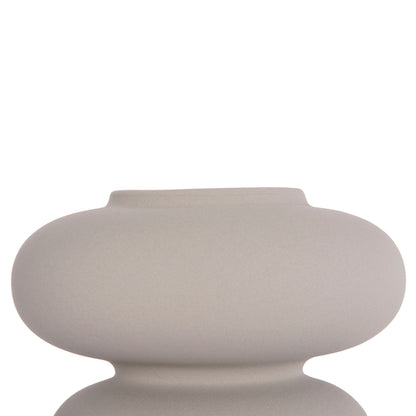 CERAMIC TABLE DECOR ROOK HM4629.03 MATTE GREY Φ18x17Hcm.