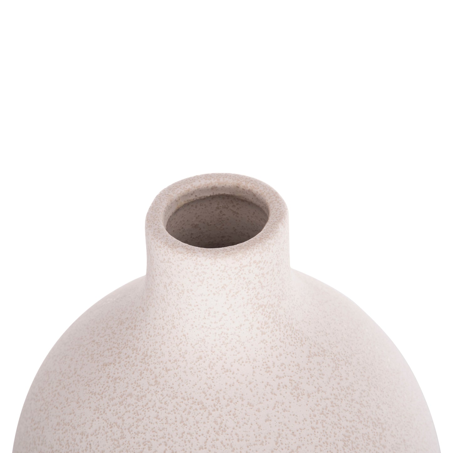 CERAMIC TABLE DECOR GALAD HM4624.01 OFF WHITE WITH CRYSTALLISATION Φ24x70Hcm.