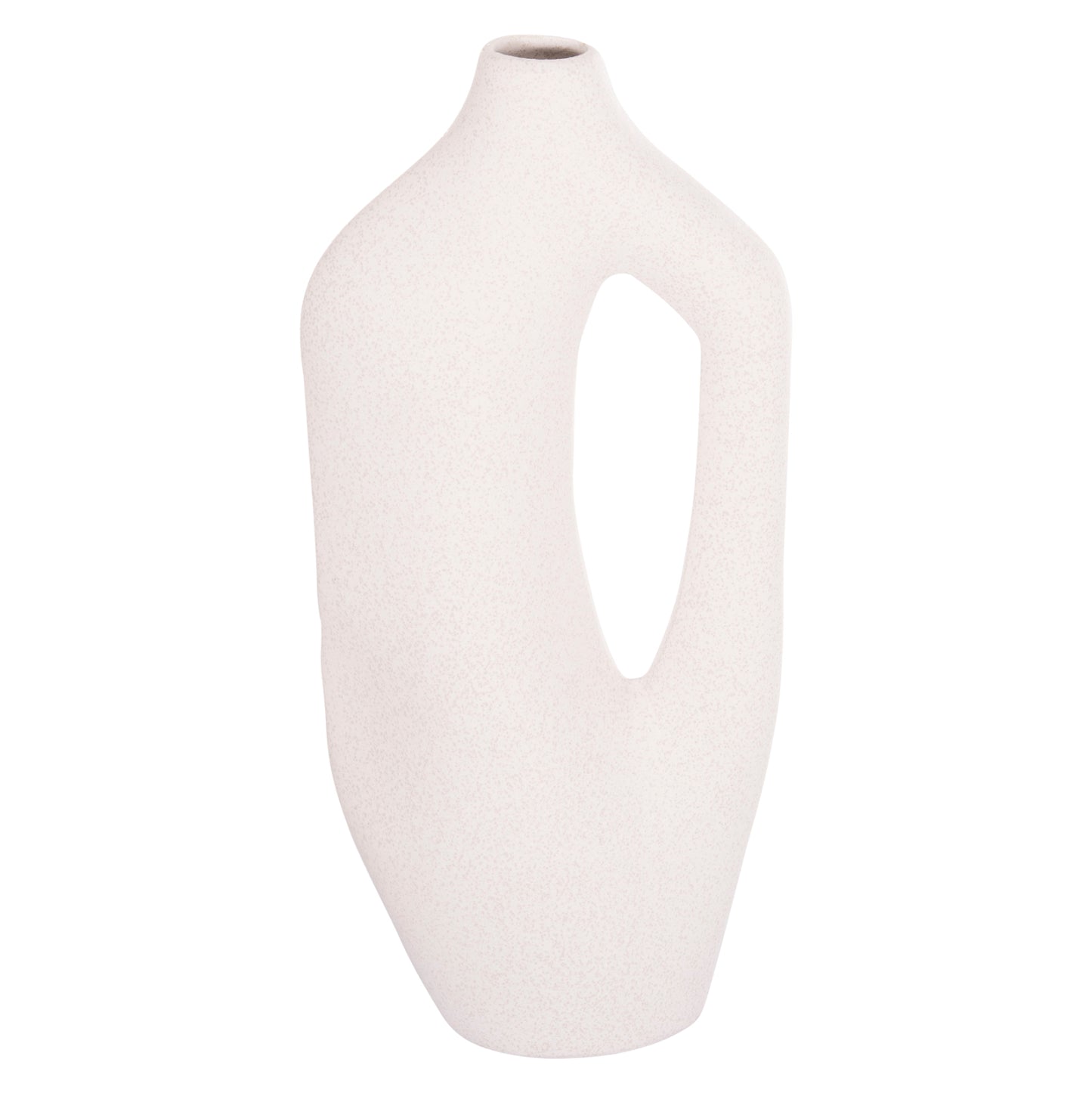 CERAMIC TABLE DECOR SERIES SEBOR HM4625 OFF WHITE WITH CRYSTALLISATION 20x9x46Hcm.