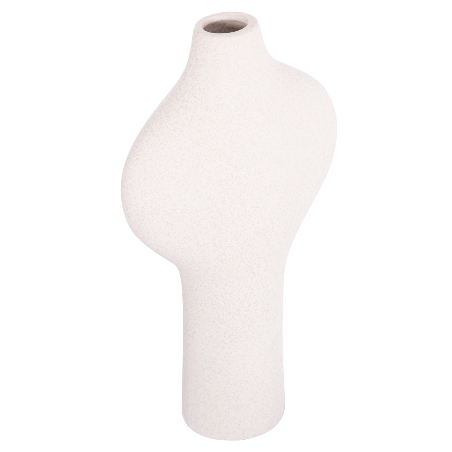 CERAMIC TABLE DECOR SERIES ARKEN HM4621.01 OFF WHITE WITH CRYSTALLISATION 18x8x32Hcm.