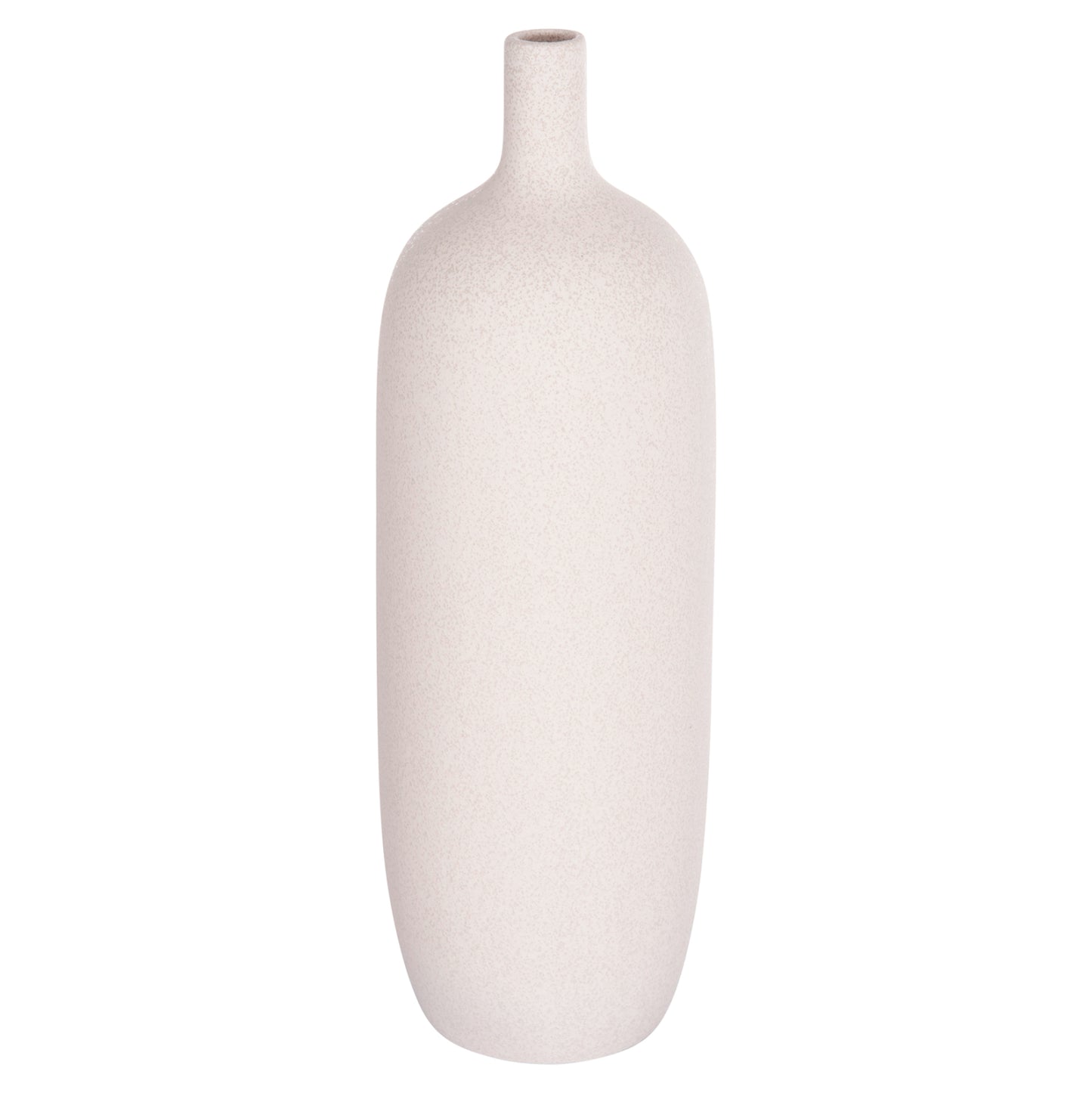 CERAMIC TABLE DECOR GALAD HM4623.01 OFF WHITE WITH CRYSTALLIZATION Φ18x57Hcm.