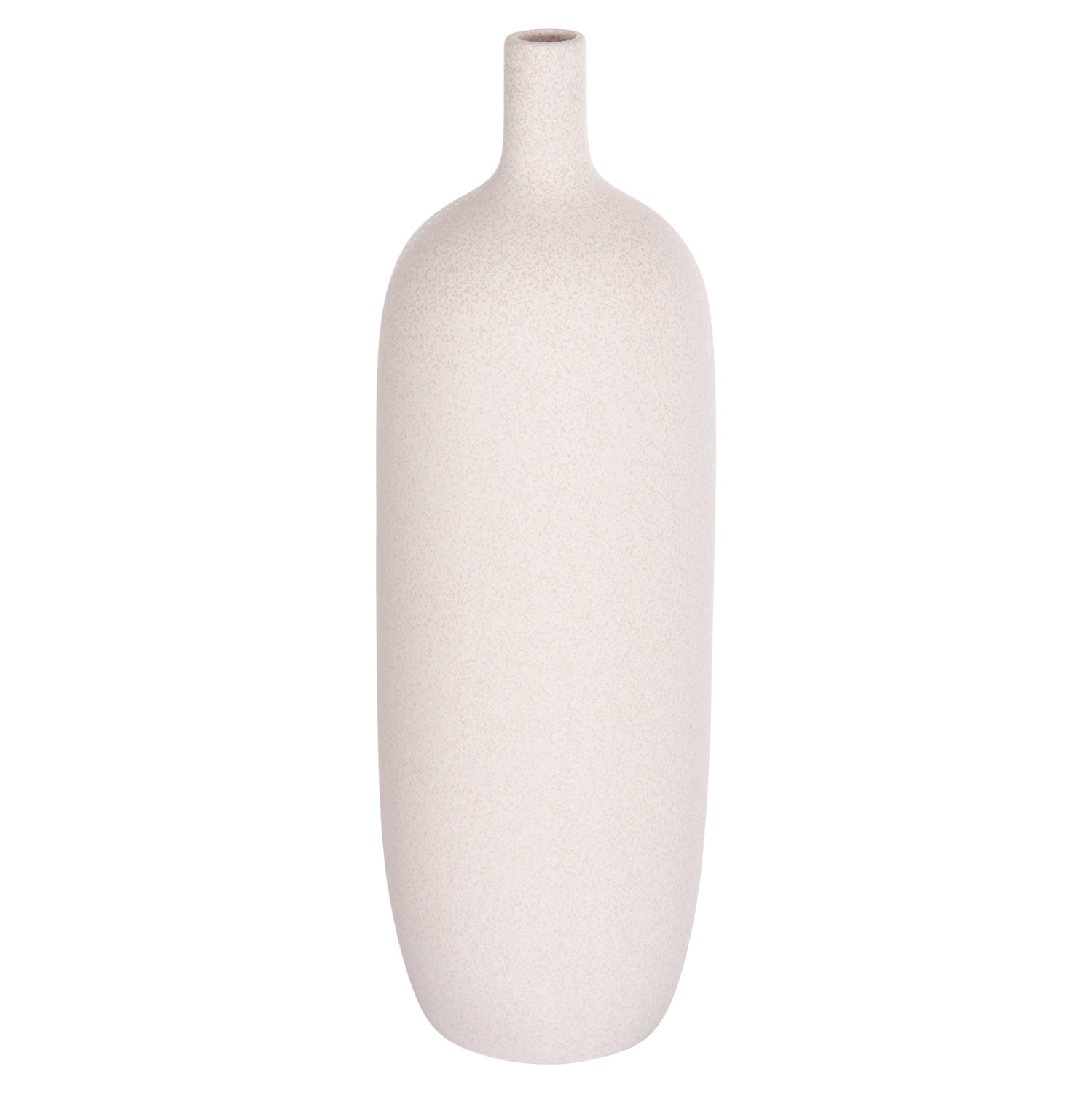 CERAMIC TABLE DECOR GALAD HM4623.01 OFF WHITE WITH CRYSTALLIZATION Φ18x57Hcm.