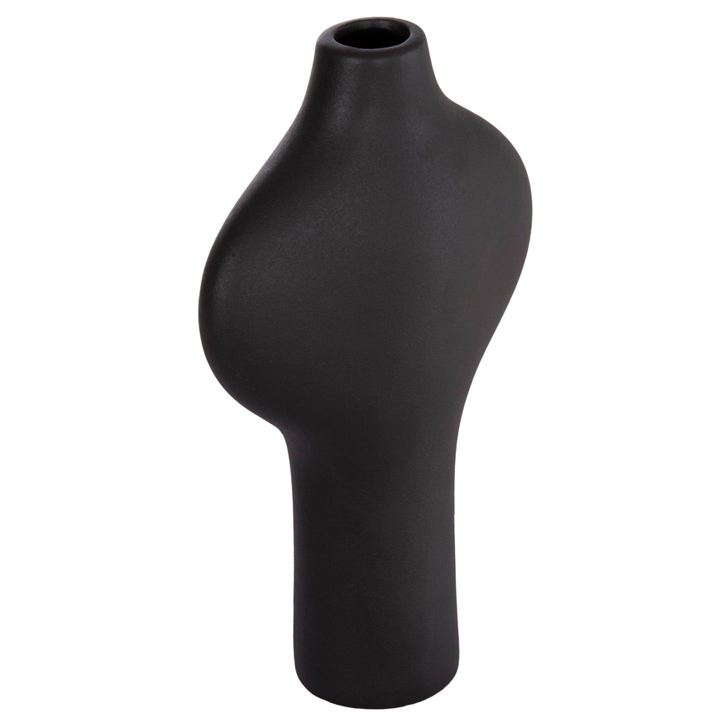 CERAMIC TABLE DECOR SERIES ARKEN HM4621.02 MATTE BLACK 18x8x32Hcm.