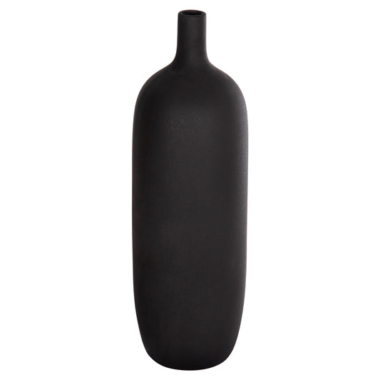 CERAMIC TABLE DECOR GALAD HM4623.02 MATTE BLACK Φ18x57Hcm.