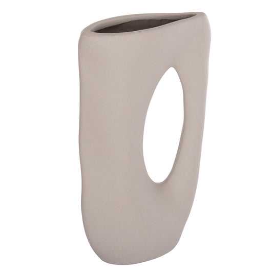 CERAMIC TABLE DECOR SEBOR HM4626.02 MATTE GREY 21x8x35.5Hcm.