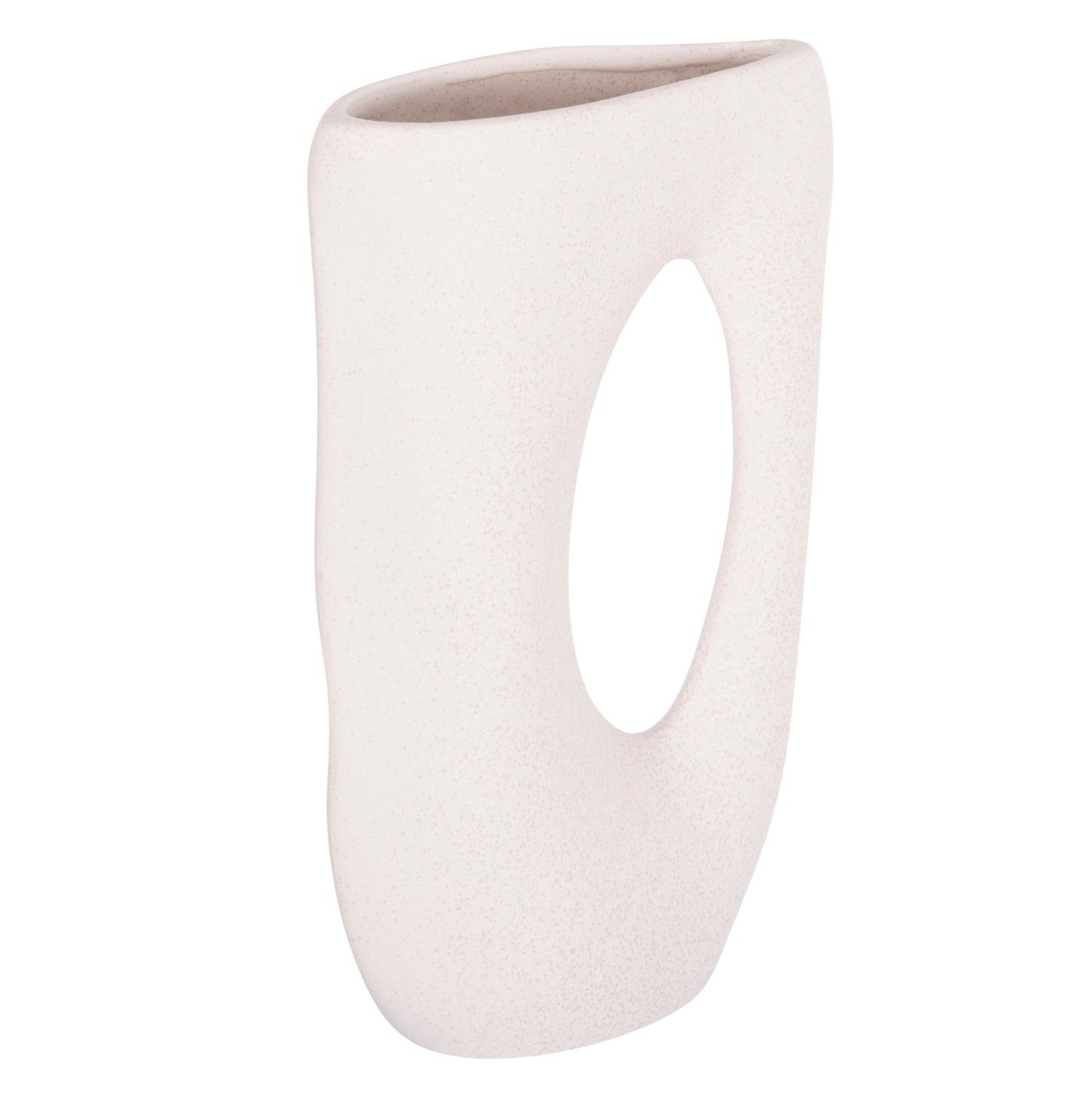 CERAMIC TABLE DECOR SEBOR HM4626.01 OFF WHITE WITH CRYSTALLISATION 21x8x35.5Hcm.