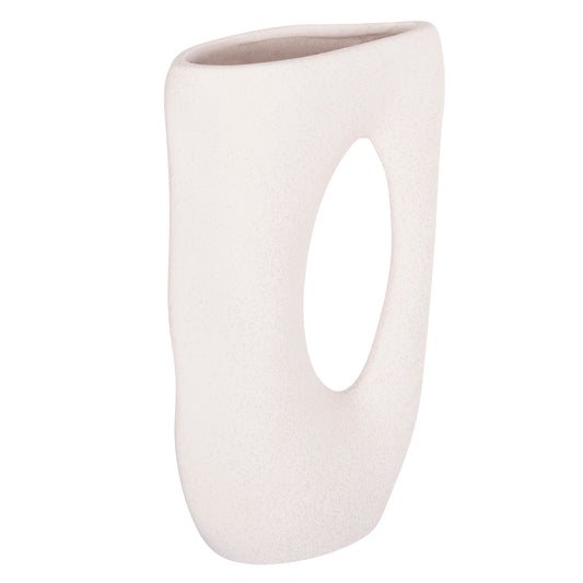 CERAMIC TABLE DECOR SEBOR HM4626.01 OFF WHITE WITH CRYSTALLISATION 21x8x35.5Hcm.