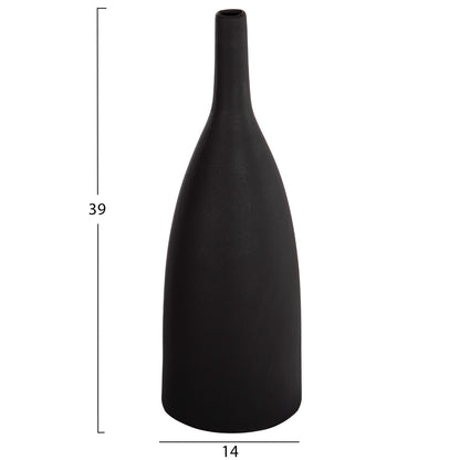 CERAMIC TABLE DECOR GALAD HM4634.02 BLACK MATTE Φ14x39H cm.