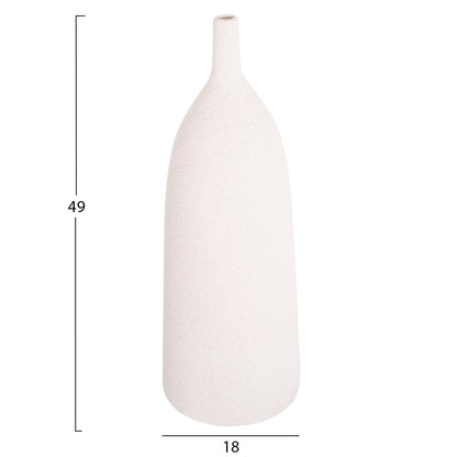 CERAMIC TABLE DECOR GALAD HM4633.01 OFF WHITE WITH CRYSTALLISATION Φ18x49Hcm.