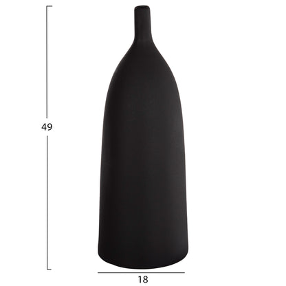 CERAMIC TABLE DECOR GALAD HM4633.02 BLACK MATTE Φ18x49H cm.