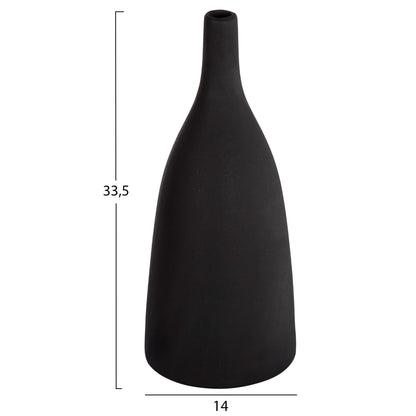 CERAMIC TABLE DECOR GALAD HM4635.02 BLACK MATTE Φ14x33.5Hcm.