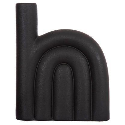 CERAMIC TABLE DECOR ARCON HM4639.02 MATTE BLACK 23x5,5x29Hcm.