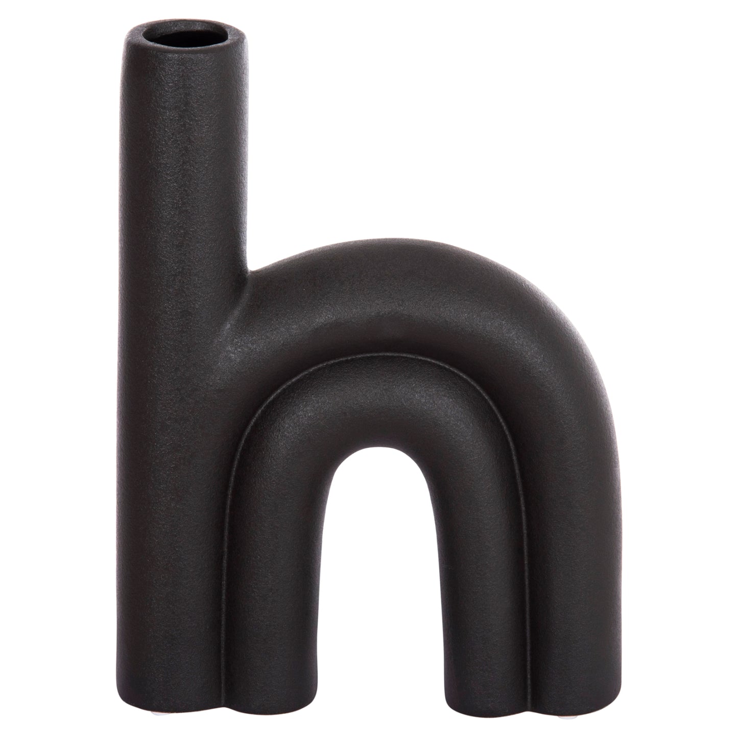 CERAMIC TABLE DECOR ARCON HM4638.02 MATTE BLACK 25,5x6x34H cm.