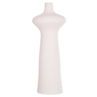 CERAMIC TABLE DECOR SCEPTER HM4636.01 OFF WHITE WITH CRYSTALLIZATION Φ18x49Hcm.