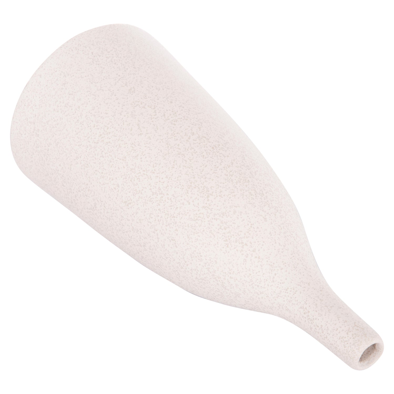 CERAMIC TABLE DECOR GALAD HM4635.01 OFF WHITE WITH CRYSTALLISATION Φ14x33,5H cm.