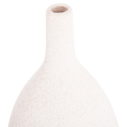 CERAMIC TABLE DECOR GALAD HM4633.01 OFF WHITE WITH CRYSTALLISATION Φ18x49Hcm.