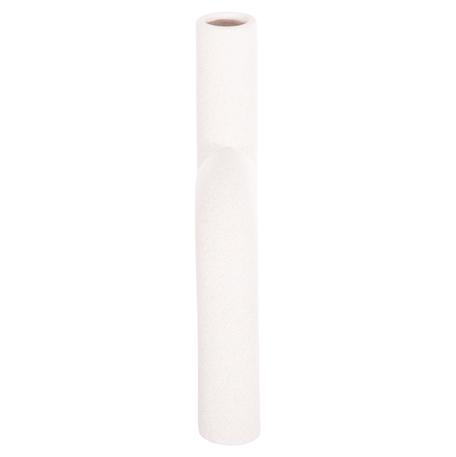 CERAMIC TABLE DECOR ARCON HM4638.01 OFF WHITE WITH CRYSTALLIZATION 25,5x6x34Hcm.